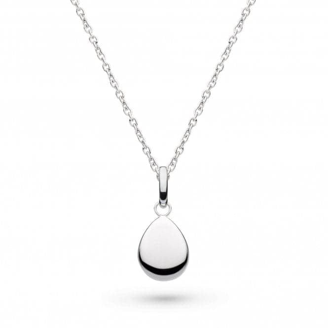 Silver Coast Pebbles Droplet Necklace