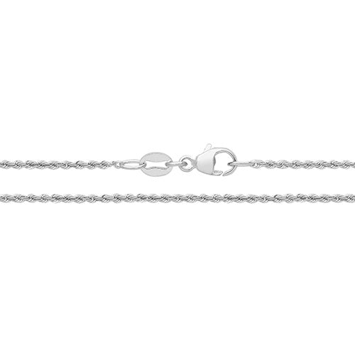 Platinum Fine Rope Chain