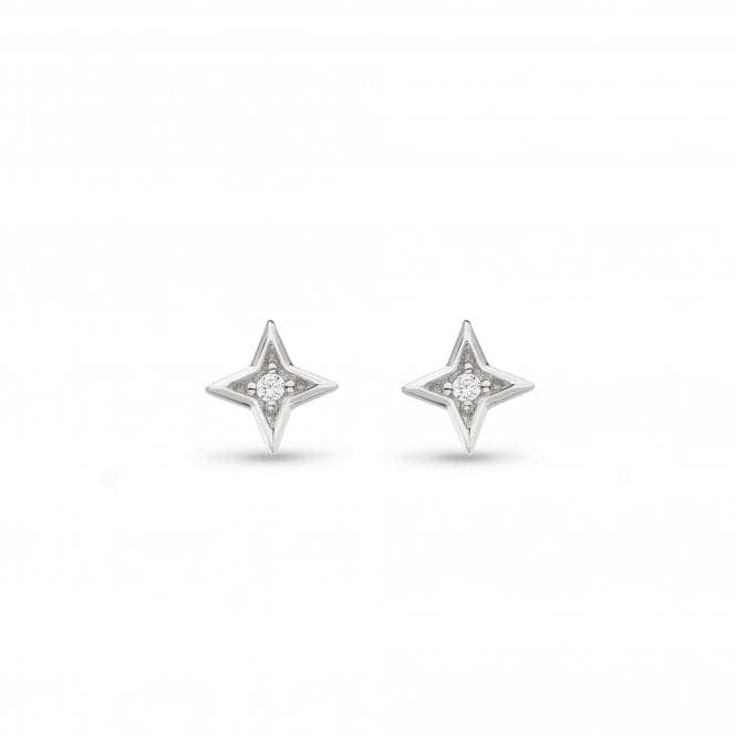Silver Astoria Starburst Mini Cubic Zirconia Studs