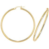 9ct Yellow Gold Hoop Earrings ER500