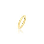 9ct Yellow Gold Seamless Oval Hoop