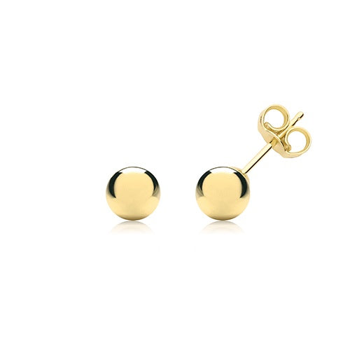 9ct Yellow Gold 5mm Ball Studs