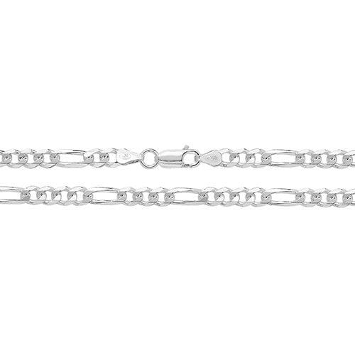 Silver Figaro 5.5mm Link Chain