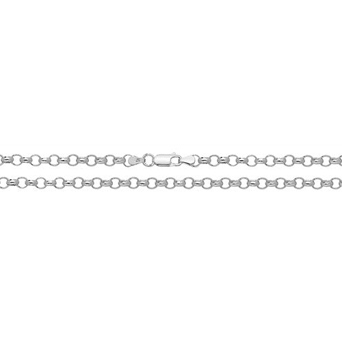 Silver Round Link 4.5mm Belcher Chain