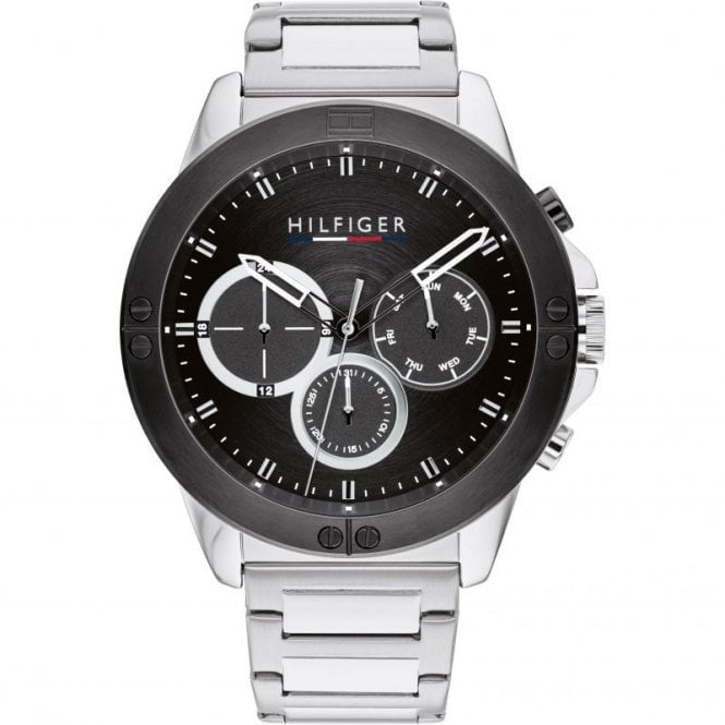 Tommy Hilfiger Harley Black Dial Mens Steel Watch