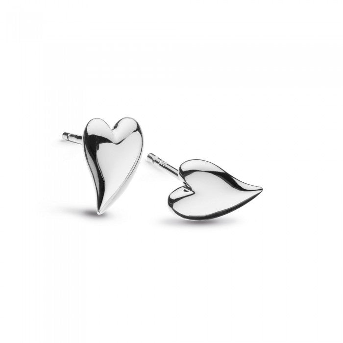 Silver Desire Cherish Heart Stud Earrings