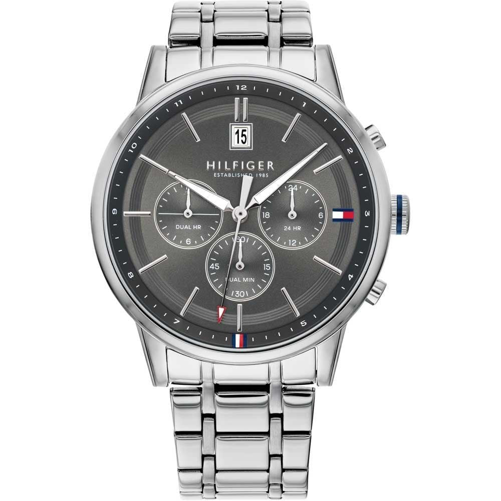Tommy Hilfiger Kyle Steel Grey Dial Mens Watch