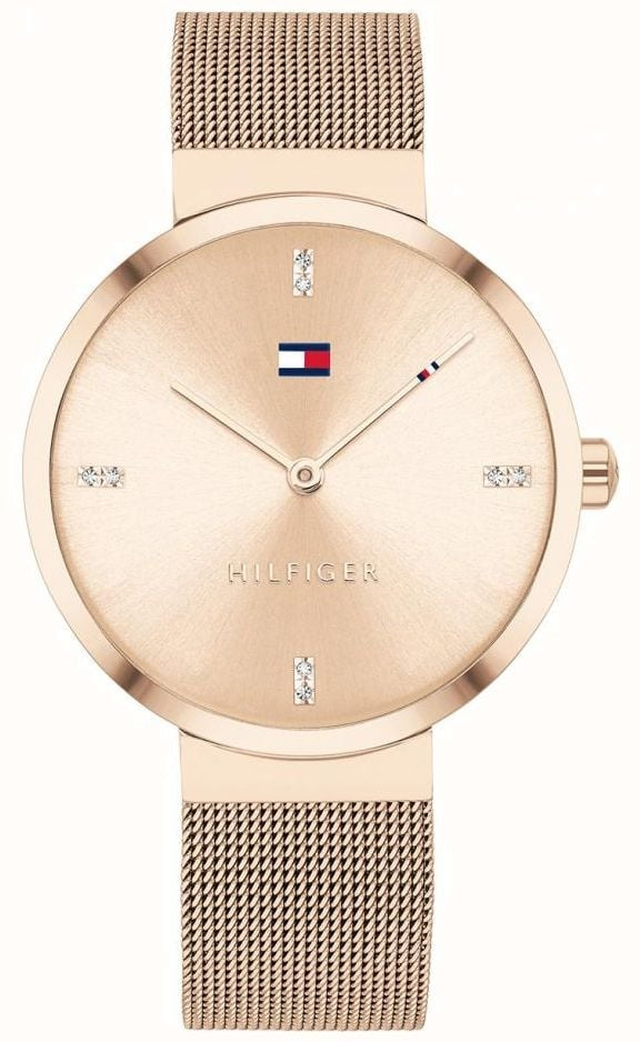 Tommy Hilfiger Liberty Rose Gold Mesh Bracelet Ladies Watch