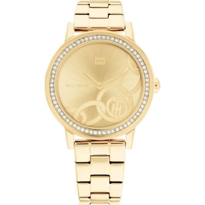 Tommy Hilfiger Ladies Maya Gold Tone Steel Watch