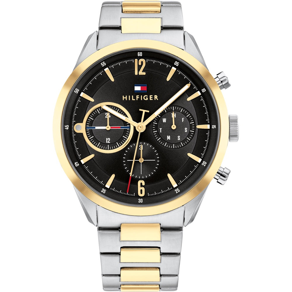 Tommy Hilfiger Matthew Two Tone Steel Black Dial Men's Watch
