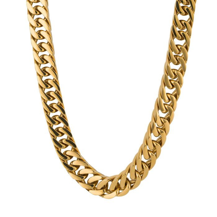S/Steel Curb Chain Necklace 56cm