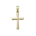 9ct Yellow Gold Hollow Cross  22x12mm