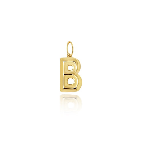 9ct Yellow Gold Bold Initial Pendant