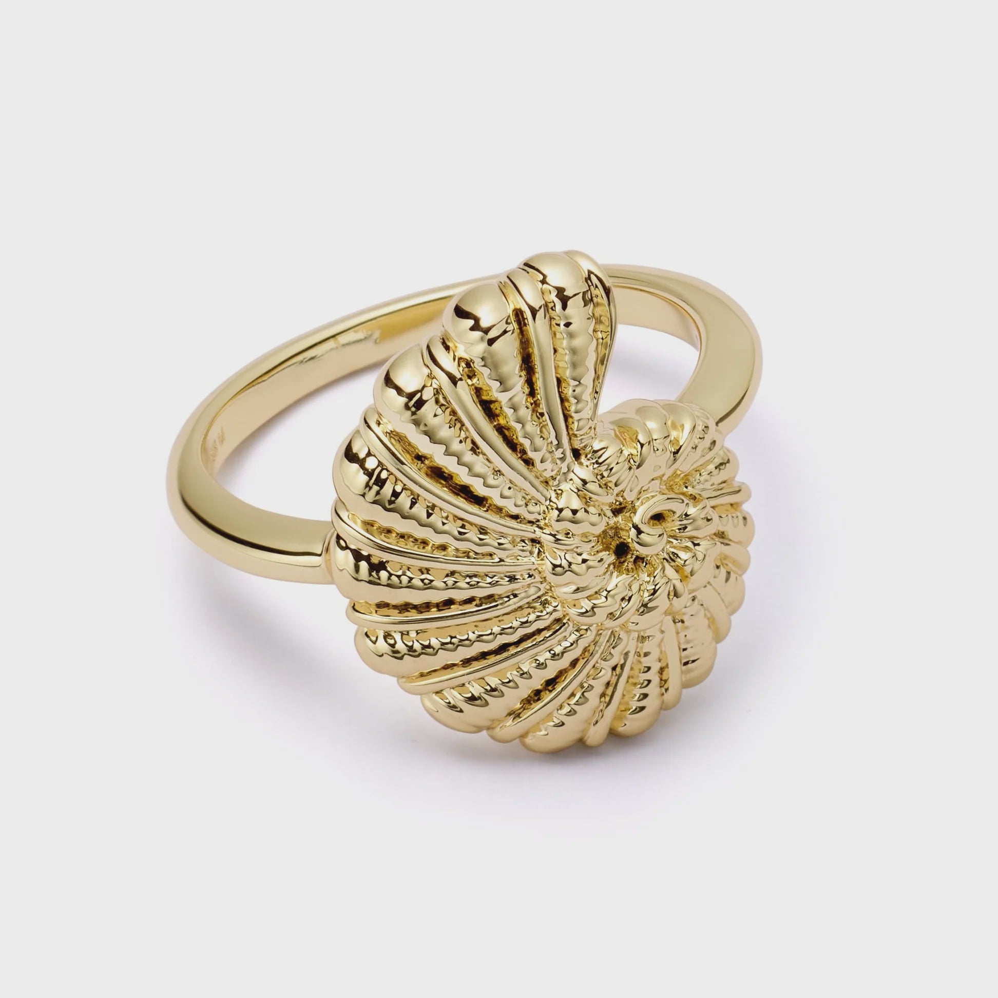 Polly Sayer Shell Ring Gold Plated