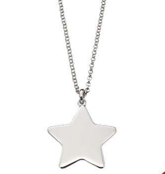 Victoire- Silver Adults Large Star Necklace