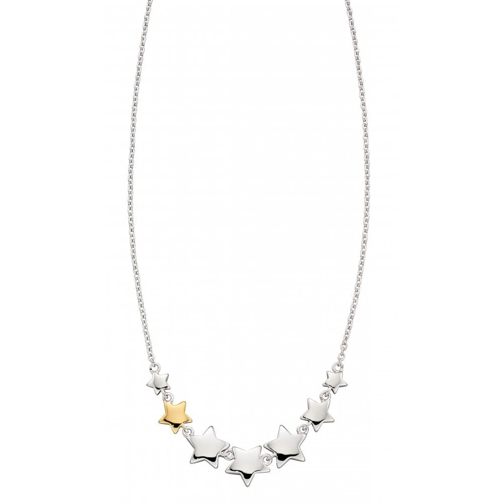 Zara- Silver Rose Gold Plated Lots of Star Necklace